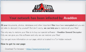 Avaddon Ransomware Swascan