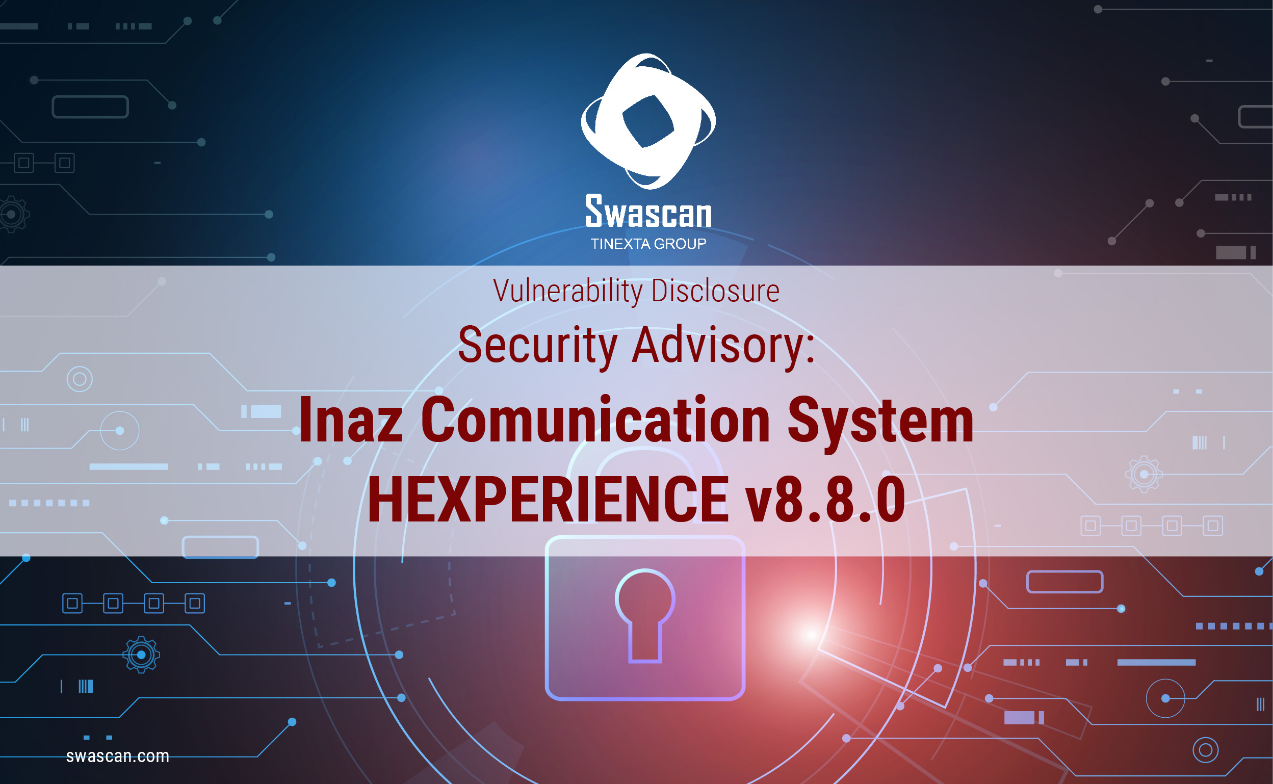 Security Advisory: Inaz Comunication System HEXPERIENCE v8.8.