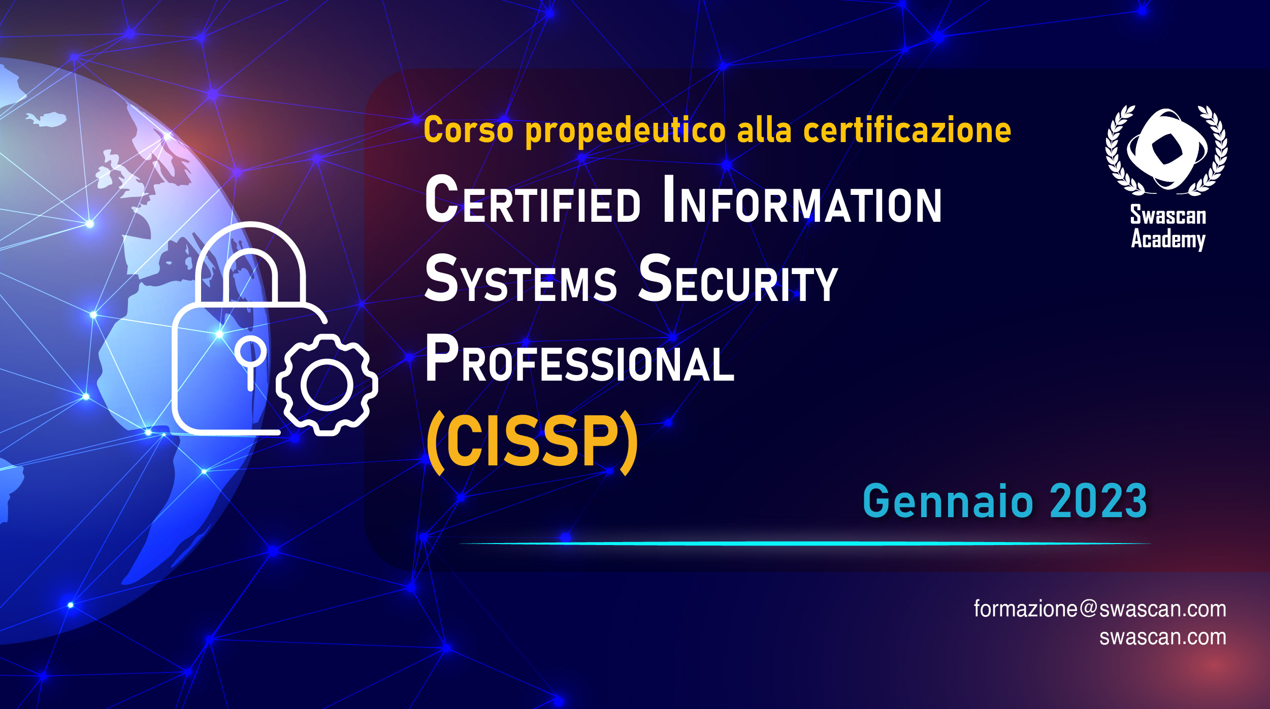 Swascan Academy lancia la Terza Edizione del corso propedeutico alla certificazione CISSP!