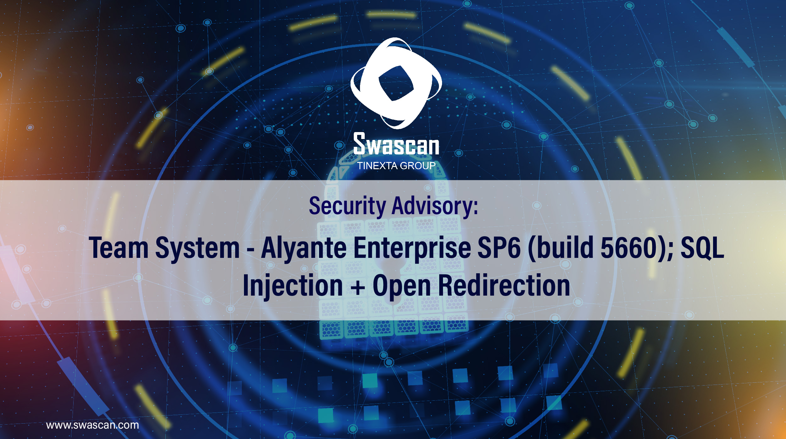 Security Advisory: Team System – Alyante Enterprise SP6 (build 5660); SQL Injection (CVE-2023-36341) + Open Redirection (CVE-2023-36342)